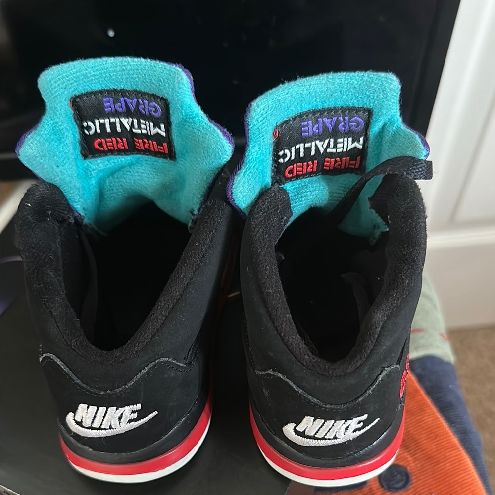 Nike Kids Black and Red Shoes
